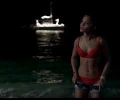 Lola Le Lann : NSFW : “One Wild Moment” : Red Bikini : Movies : Striptease : GIF