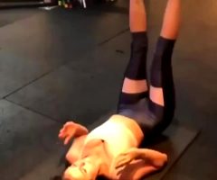 Nina Dobrev In The Gym