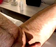 Sexy blonde waxing for a new client