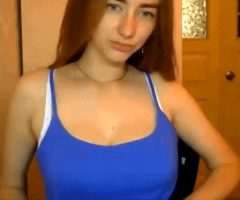 Sexy Russian teen drops her massive tits