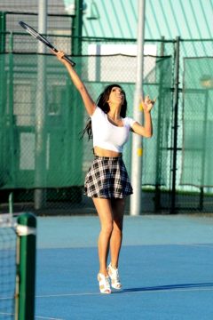Chloe Khan Jugando Al Tenis En Manchester Sabado 15 Octubre